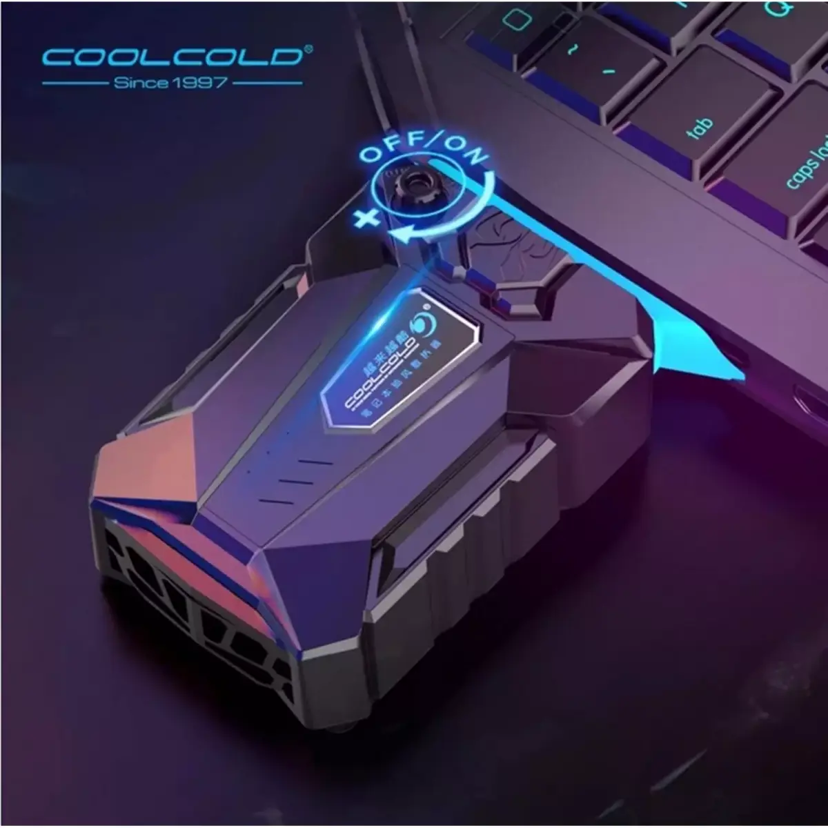 CoolCold K27 Ice Magic 3 Mini Laptop Cooling Fan USB Plug Exhaust Fan Speed Adjustable