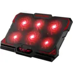 CoolCold Laptop Cooler with 6 Quiet Led Fans for 15.6-17 Inch Laptop Cooling Fan Stand, Portable Ultra Slim