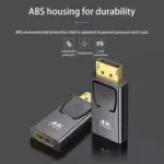 DisplayPort to HDMI 4K Adapter, Displayport Male HDMI Female DP to HDMI Adapter for 4K TV HDTV Monitors Portable Projectors etc