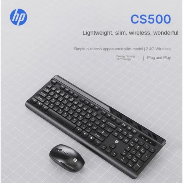 HP CS500 Wireless Keyboard and Mouse Combo 1600 DPI (5RB19PA#AB2)