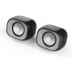 HP DHS-2111 Wired Mini Desktop Speaker Multimedia Stereo Subwoofer 6W for Home, Laptop and Notebook