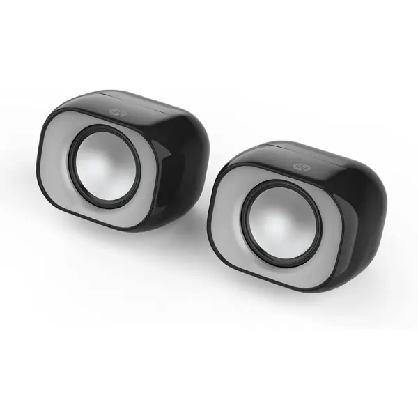 HP DHS-2111 Wired Mini Desktop Speaker Multimedia Stereo Subwoofer 6W for Home, Laptop and Notebook