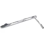 Hama Laptop Stand Aluminium Devices up to max 40 cm (15.6 Inches), Height 7 cm, Non-Slip, Foldable, Optimal Laptop Ventilation, Notebook Stand, Silver