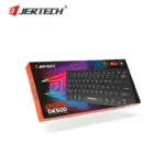 JERTECH DK500 Mini Silent Keyboard - English & Arabic (Black)
