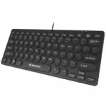 JERTECH DK500 Mini Silent Keyboard - English & Arabic (Black)