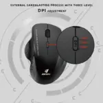 JERTECH ELITE W500 Dual Mode Wireless, Bluetooth Gaming Mouse - 2400 DPI Polling Rate 1000Hz - Silent Clicks