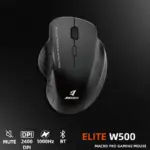 JERTECH ELITE W500 Dual Mode Wireless, Bluetooth Gaming Mouse - 2400 DPI Polling Rate 1000Hz - Silent Clicks