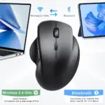 JERTECH ELITE W500 Dual Mode Wireless, Bluetooth Gaming Mouse - 2400 DPI Polling Rate 1000Hz - Silent Clicks