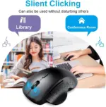 JERTECH ELITE W500 Dual Mode Wireless, Bluetooth Gaming Mouse - 2400 DPI Polling Rate 1000Hz - Silent Clicks