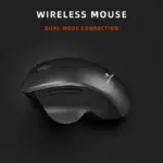 JERTECH ELITE W500 Dual Mode Wireless, Bluetooth Gaming Mouse - 2400 DPI Polling Rate 1000Hz - Silent Clicks