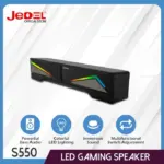 JeDEL S550 Wired Rainbow Desktop Speakers Soundbar 6W - 2.0 Channel Stereo - USB Powered + 3.5mm Cable - الصورة 5