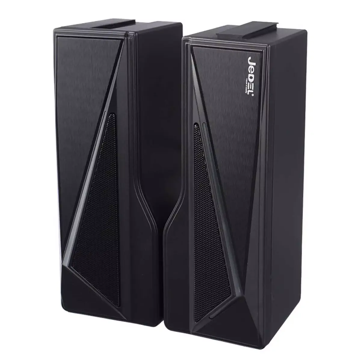 JeDEL S-550 Wired Rainbow Desktop Speakers Soundbar 6W - 2.0 Channel Stereo - USB Powered + 3.5mm Cable