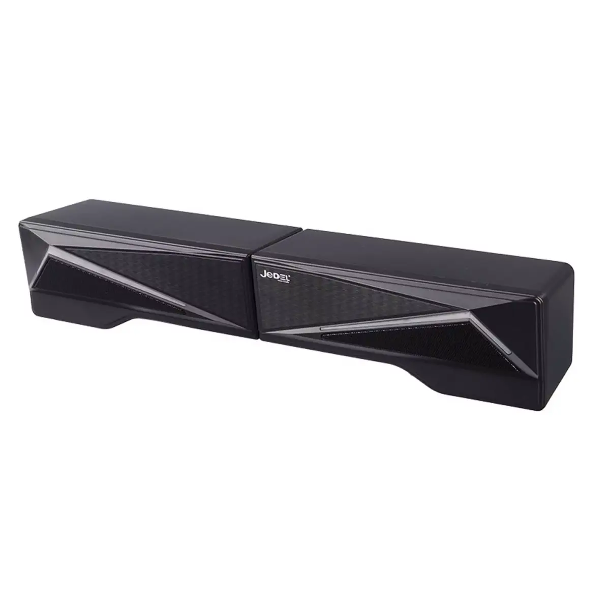 JeDEL S-550 Wired Rainbow Desktop Speakers Soundbar 6W - 2.0 Channel Stereo - USB Powered + 3.5mm Cable