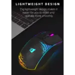 Jertech SHOOTER XP14 RGB Gaming Mouse - Optical Sensor 3600 DPI - 1000 Hz Polling Rate - Braided Cable