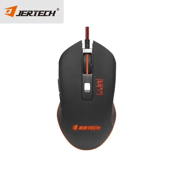 Jertech SWORD XP10 RGB Gaming Mouse - Optical Sensor 3200 DPI - 1000 Hz Polling Rate - Braided Cable