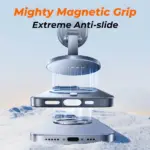 LISEN Magnetic Car Phone Mount 360° Rotatable Foldable Metal Holder