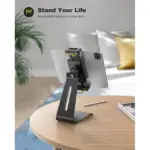 Lamicall Tablet Stand, Adjustable Tablet Holder - Universal 360 Rotation Holder, Stand for Phone, and Tablet with 4.7-13 Inch (Black)
