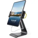 Lamicall Tablet Stand, Adjustable Tablet Holder - Universal 360 Rotation Holder, Stand for Phone, and Tablet with 4.7-13 Inch (Black)