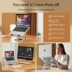 Laptop Stand up to 17.3 Inch with 360 Rotating Base