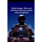 Lisen Magnetic Gaming Mobile Phone Cooler - Magnetic Ice Cooling Fan with Pubg fingers