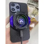 Lisen Magnetic Gaming Mobile Phone Cooler - Magnetic Ice Cooling Fan with Pubg fingers