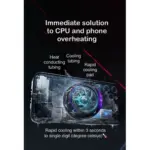 Lisen Magnetic Gaming Mobile Phone Cooler - Magnetic Ice Cooling Fan with Pubg fingers