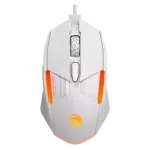 MARVO M291WH Gaming Mouse - Optical Sensor 6,400 - 6 PROGRAMMABLE BUTTONS With Software (White)