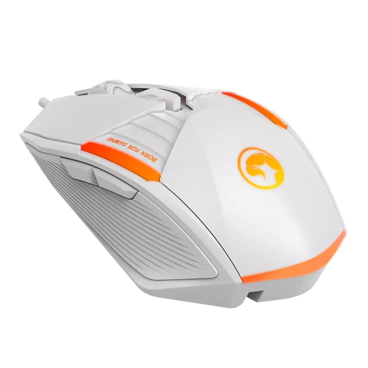 MARVO M291WH Gaming Mouse - Optical Sensor 6,400 - 6 PROGRAMMABLE BUTTONS With Software (White)
