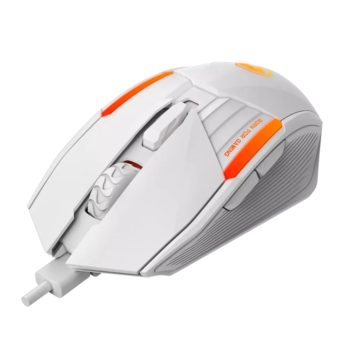 MARVO M291WH Gaming Mouse - Optical Sensor 6,400 - 6 PROGRAMMABLE BUTTONS With Software (White)
