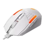 MARVO M291WH Gaming Mouse - Optical Sensor 6,400 - 6 PROGRAMMABLE BUTTONS With Software (White)