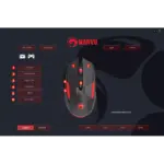 MARVO M291WH Gaming Mouse - Optical Sensor 6,400 - 6 PROGRAMMABLE BUTTONS With Software (White)