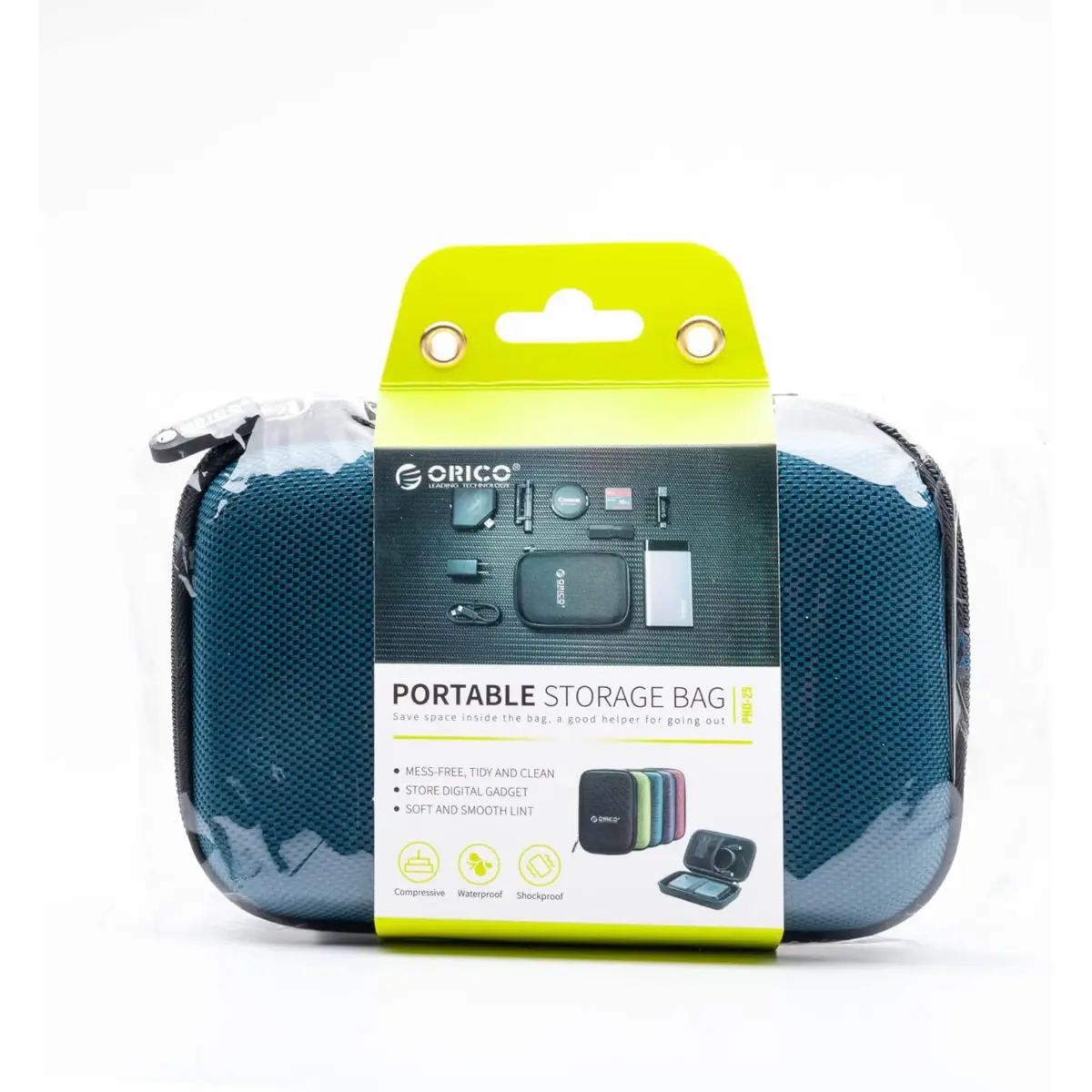 Orico 2.5 Inch Portable Waterproof SSD HDD Hard Drive Protection Bag (Blue)