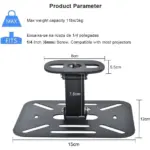 Projector Desktop Stand Mini,180° Rotation Angle Adjustable Stand,Projectors Ceiling Mount Compatible with Most Projectors,Proyector Wall Mount with 14 Inch
