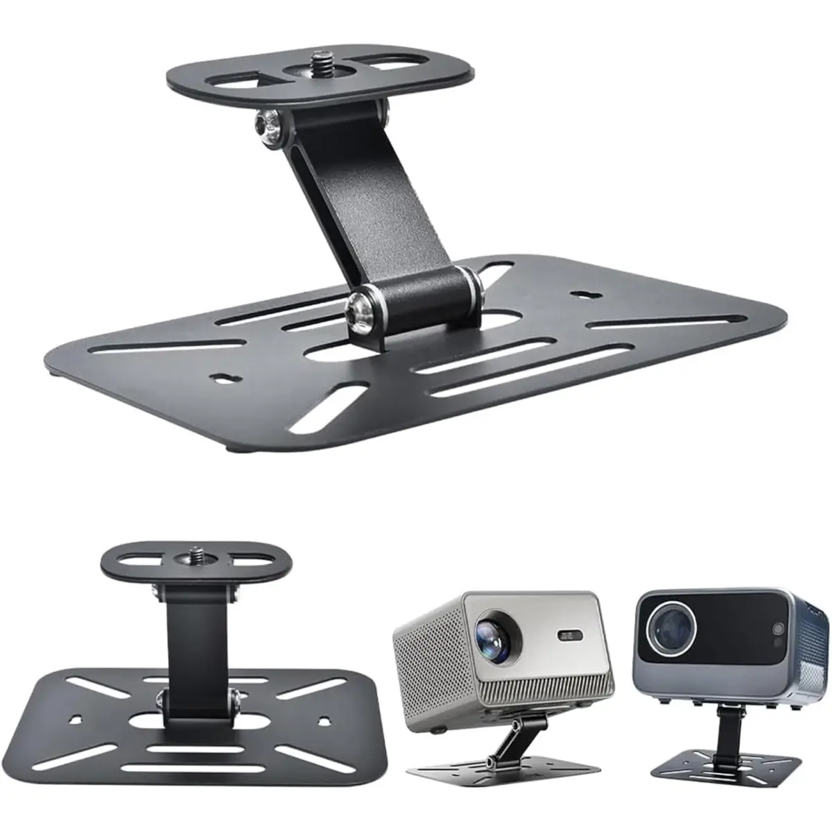 Projector Desktop Stand Mini,180° Rotation Angle Adjustable Stand,Projectors Ceiling Mount Compatible with Most Projectors,Proyector Wall Mount with 14 Inch