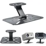 Projector Desktop Stand Mini,180° Rotation Angle Adjustable Stand,Projectors Ceiling Mount Compatible with Most Projectors,Proyector Wall Mount with 14 Inch