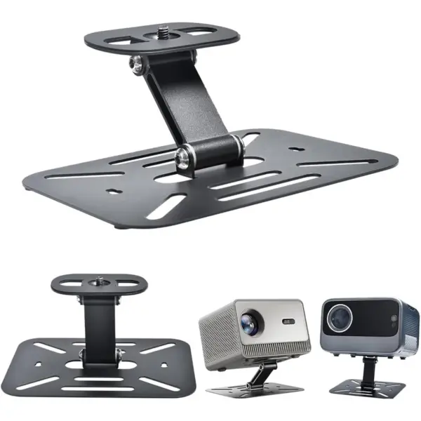 Projector Desktop Stand Mini,180° Rotation Angle Adjustable Stand,Projectors Ceiling Mount Compatible with Most Projectors,Proyector Wall Mount with 14 Inch