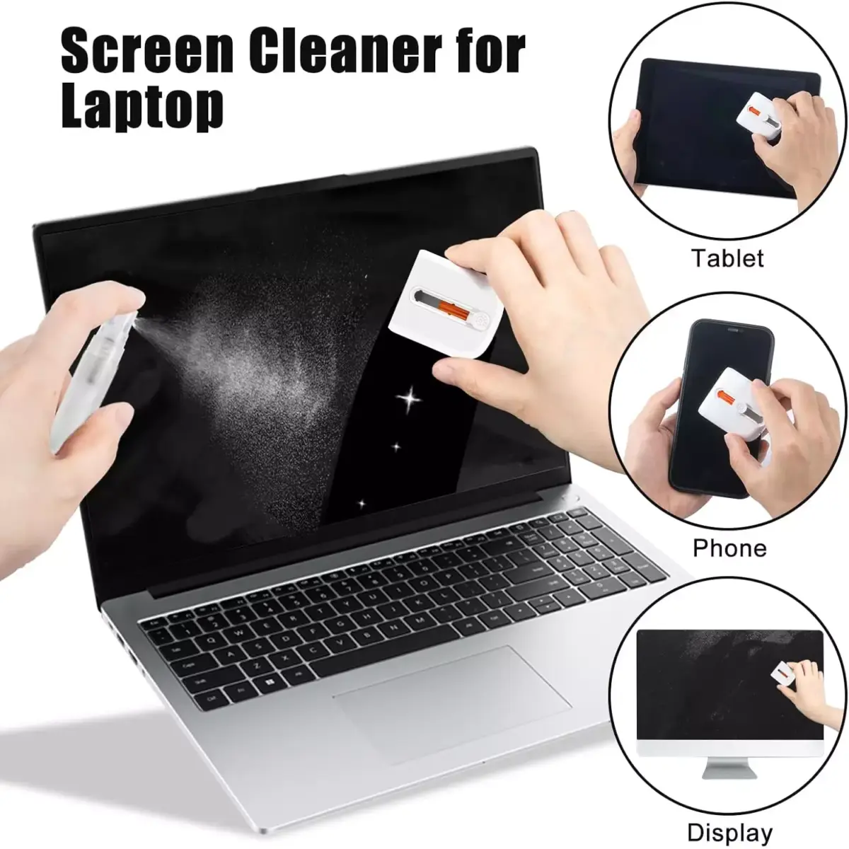 Q6C Electronic Cleaner Kit, Keyboard Cleaner Kit with Brush for Airpods Pro, Keyboard, Laptop, Phone, PC Monitor