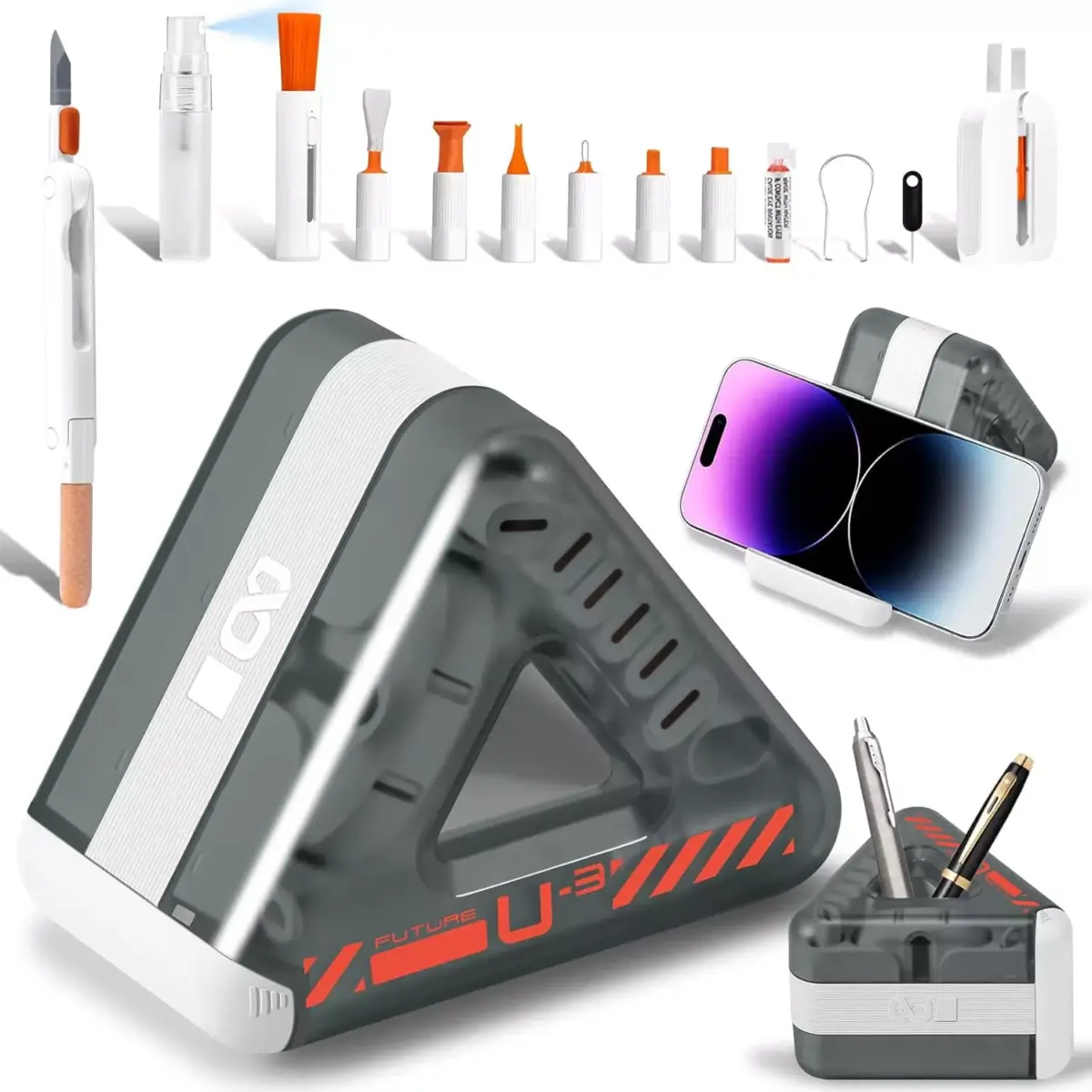 Q6C Electronic Cleaner Kit, Keyboard Cleaner Kit with Brush for Airpods Pro, Keyboard, Laptop, Phone, PC Monitor