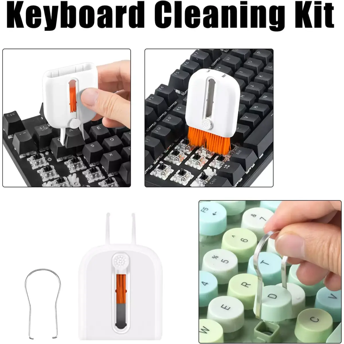 Q6C Electronic Cleaner Kit, Keyboard Cleaner Kit with Brush for Airpods Pro, Keyboard, Laptop, Phone, PC Monitor