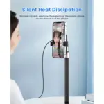 SL07 Phone Cooler Gaming Fan, Gaming, Dual Turbo Fan With Digital Display & Adjustable Clip Claw Design, 3 Speed Adjustable