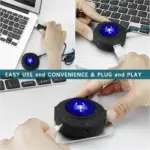 SVYHUOK SK-280 USB Sound Card HUB 2 Port USB , Port For Microphone, Port for Headphone, Port works for Headset and Microphone