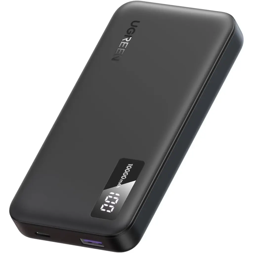 UGREEN 22.5W 10000mAh Power Bank Slim USB C Battery Pack PD3.0 Compact and Light Portable Charger Fast Charging Powerbank Digital Display for iPhone 16 Pro Max, iPad, AirPods, Galaxy S25 Ultra, Pixel