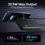 UGREEN 22.5W 10000mAh Power Bank Slim USB C Battery Pack PD3.0 Compact and Light Portable Charger Fast Charging Powerbank Digital Display for iPhone 16 Pro Max, iPad, AirPods, Galaxy S25 Ultra, Pixel