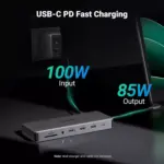 UGREEN Revodok Pro 313 Laptop Docking Station 13 in 1 4K Triple Display USB C Dock Dual HDMI, DP, 10Gbps Data Port 100W PD Gigabit Ethernet, SDTF Card Reader
