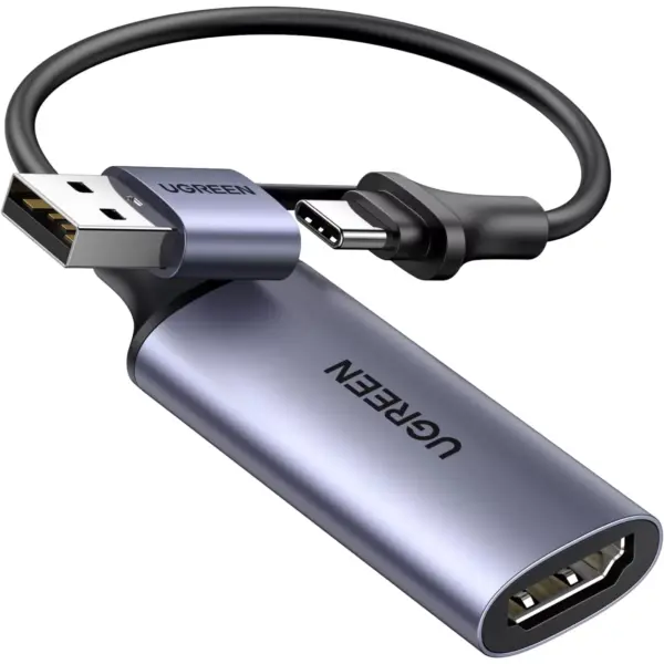 UGREEN Video Capture Card 4K HDMI to USB-AUSB-C HDMI Capture Card Full HD 1080P USB 2.0 Capture Video and Audio Recording