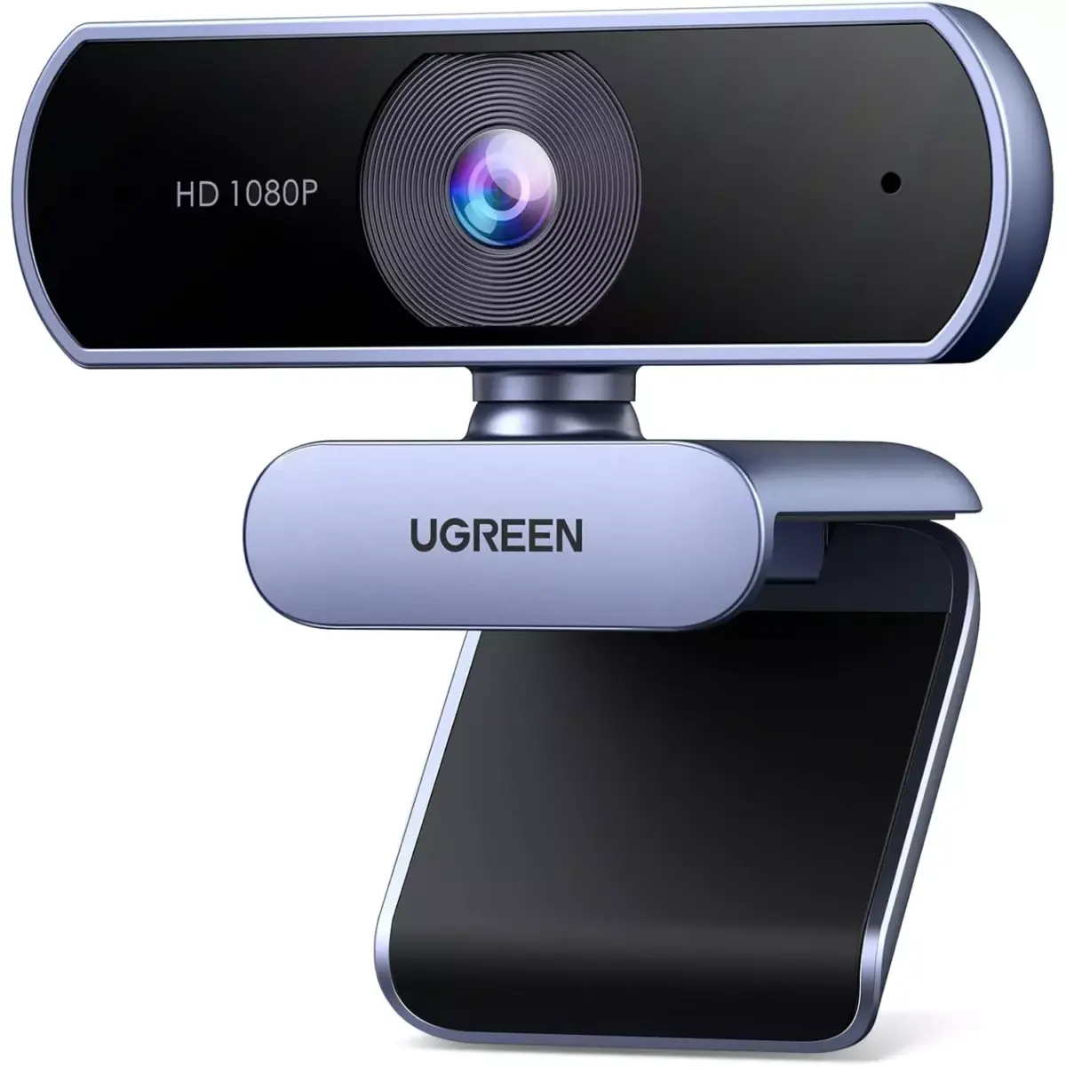 UGREEN Webcam Full HD 1080P 30FPS Fixed Focus Two Micro 360 Degree Rotation