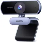 UGREEN Webcam Full HD 1080P 30FPS Fixed Focus Two Micro 360 Degree Rotation