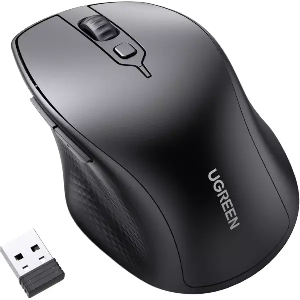UGREEN Wireless, Bluetooth Mouse, 1000/1600/2000/4000 DPI, 5 Buttons Silent Clicks