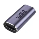USB C Female to Female Adapter,USB c Coupler Female to Female 100W Power Delivery, 40Gbps USB c to c Female with 8K 60Hz Video Display Compatible for iPad, MacBook,Thunderbolt 43