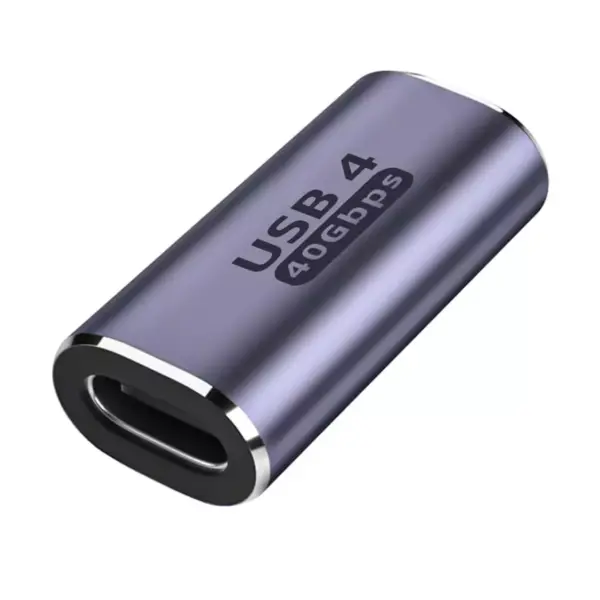 USB C Female to Female Adapter,USB c Coupler Female to Female 100W Power Delivery, 40Gbps USB c to c Female with 8K 60Hz Video Display Compatible for iPad, MacBook,Thunderbolt 43